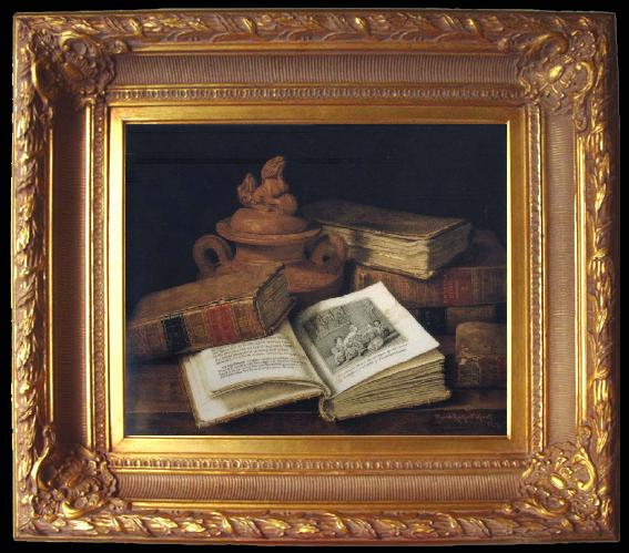 framed  Hirst, Claude Raguet Old Volumes, Ta021